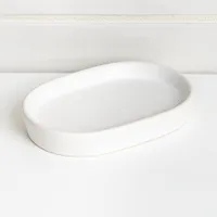 Moda At Home Anitra Ceramic Soap Dish (Matte White)