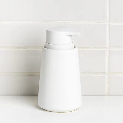 Moda At Home Anitra Ceramic Soap Pump (Matte White)