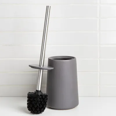 Moda At Home Anitra Ceramic Toilet Brush (Dark Grey)