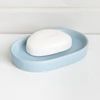 Moda At Home Anitra Ceramic Soap Dish (Light Blue)