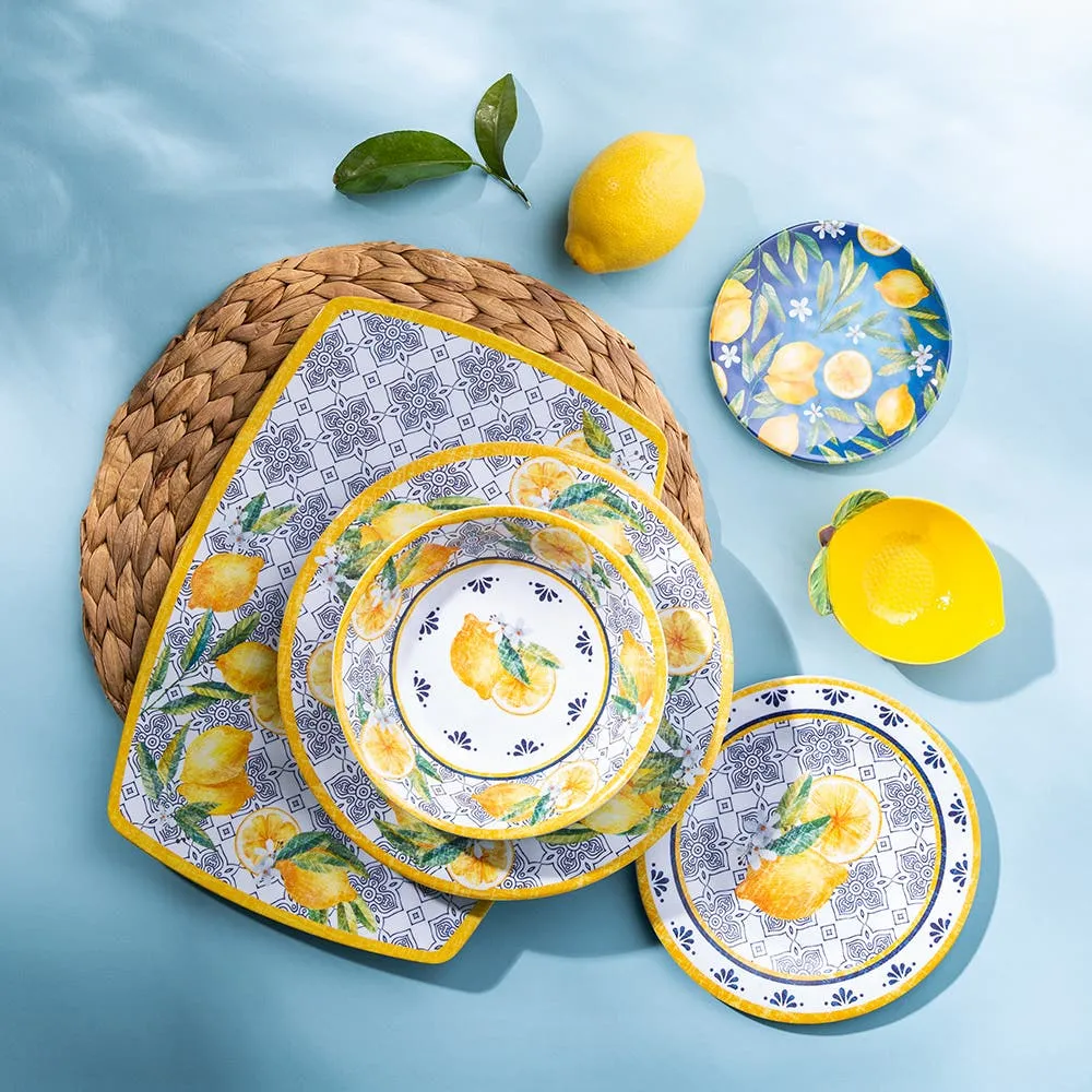 KSP Nibble 'Capri' Melamine Tidbit Plate - Set of 4