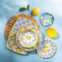 KSP Nibble 'Capri' Melamine Tidbit Plate - Set of 4