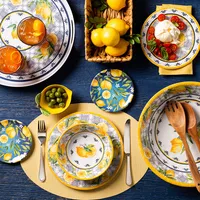 KSP Nibble 'Capri' Melamine Tidbit Plate - Set of 4