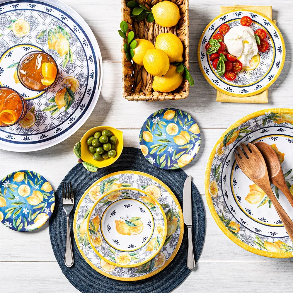 KSP Nibble 'Capri' Melamine Tidbit Plate - Set of 4
