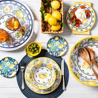 KSP Nibble 'Capri' Melamine Tidbit Plate - Set of 4