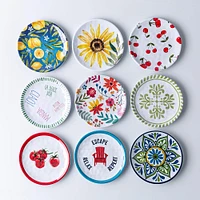 KSP Nibble 'Capri' Melamine Tidbit Plate - Set of 4