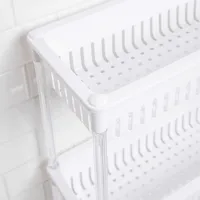KSP Slidestor '3-Tier' Rolling Storage Rack (White) 45 x 21 x 80 cm