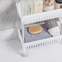 KSP Slidestor '3-Tier' Rolling Storage Rack (White) 45 x 21 x 80 cm