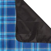 KSP Packable 'Plaid' Picnic Blanket (Blue)