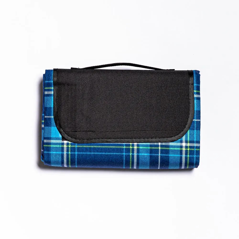 KSP Packable 'Plaid' Picnic Blanket (Blue)