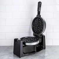 Salton Rotating Waffle Maker (Black/Stainless Steel)