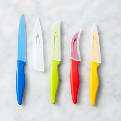Starfrit Paring Knife with Sheath - Set of 4 (Multi Colour)