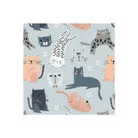 Harman 3-Ply 'Cats' Paper Napkin (Blue)