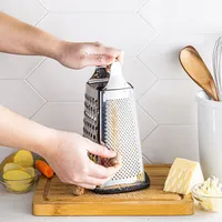 KSP Cuisine Tower Grater 4-Sided Box (Stainless Steel)