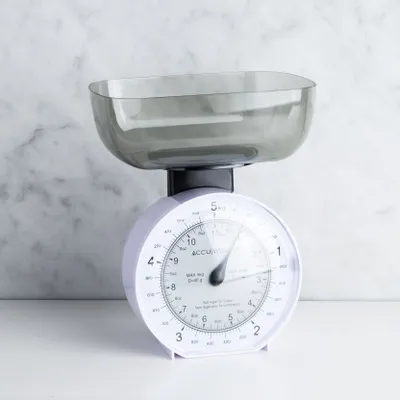 Accuweight Mechanical Kitchen Scale (White)