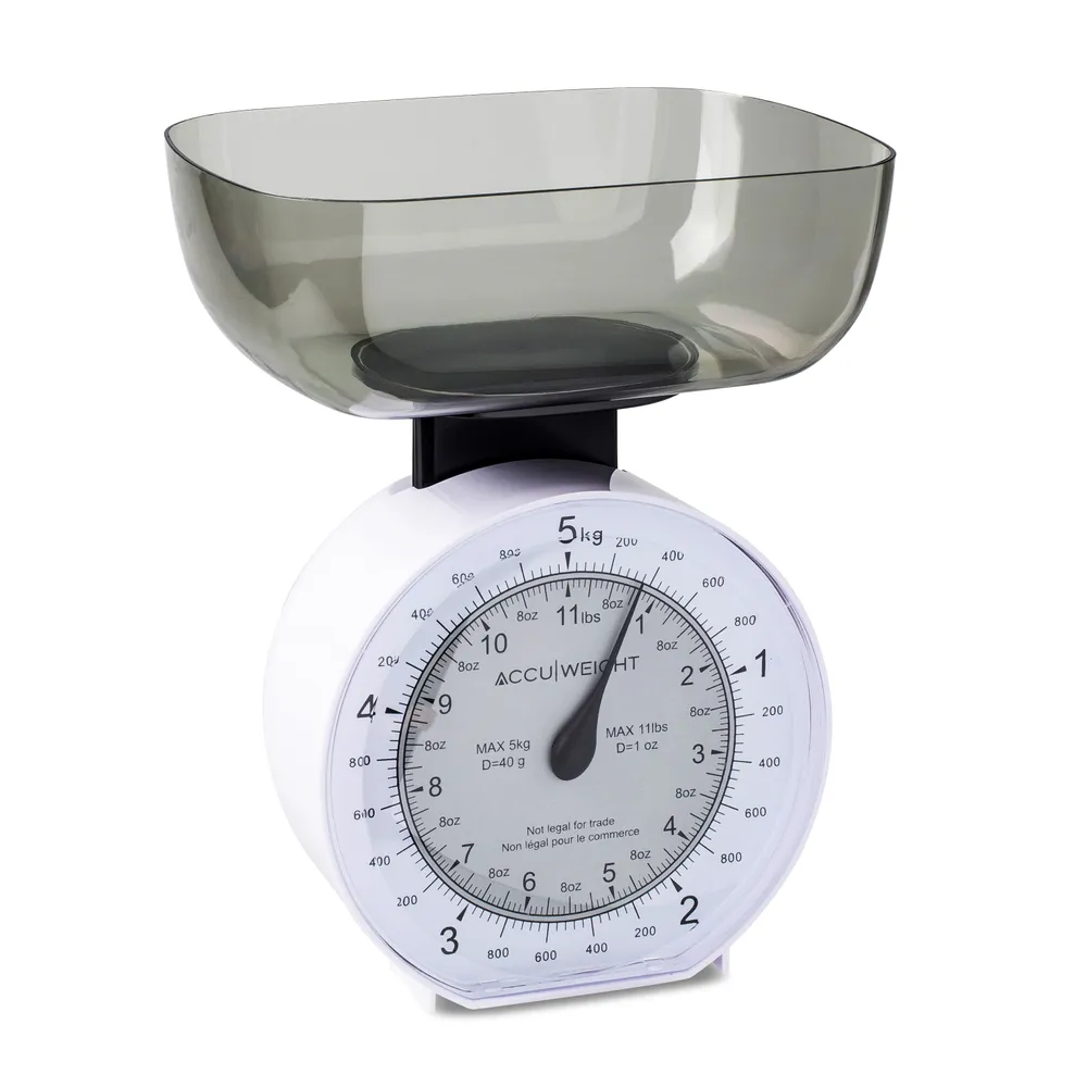 Accuweight Mechanical Kitchen Scale (White)