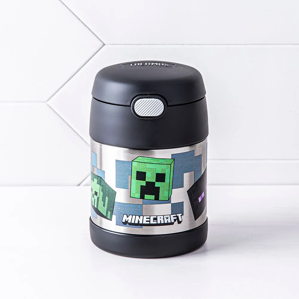 THERMOS Funtainer 10 Ounce Food Jar, Minecraft & FUNTAINER 12 Ounce Bottle,  Minecraft