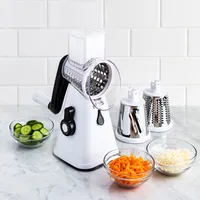 KSP Easy Prep Drum Slicer-Grater (White/Black)