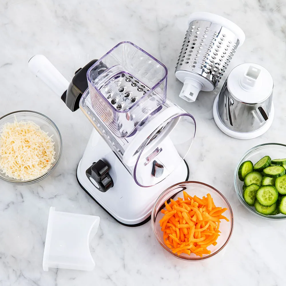 KSP Easy Prep Drum Slicer-Grater (White/Black)