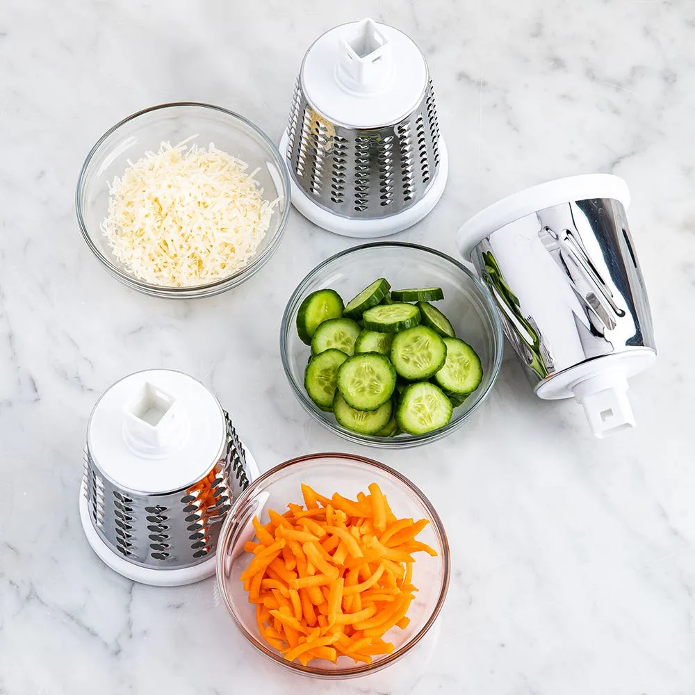 KSP Easy Prep Drum Slicer-Grater (White/Black)