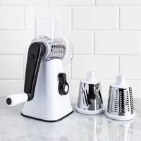 KSP Easy Prep Drum Slicer-Grater (White/Black)