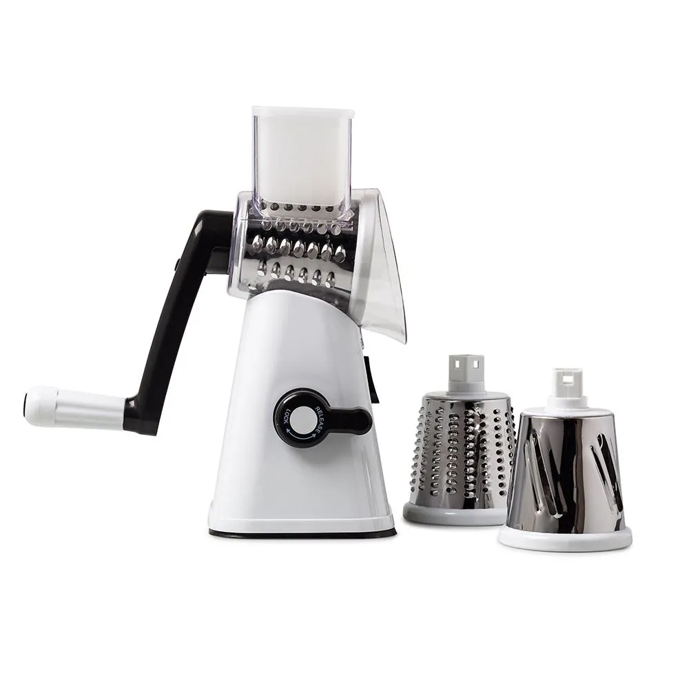 KSP Easy Prep Drum Slicer-Grater (White/Black)