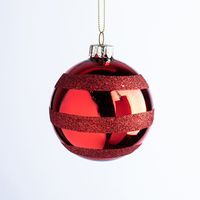 Christmas Tradition 'Glitter Stripe' Ornament (Ball/Finial/Onion)