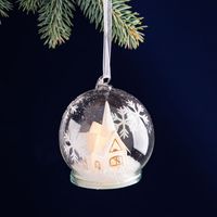 KSP Christmas LED 'Church' Snowglobe Ornament