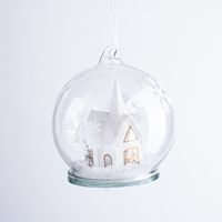 KSP Christmas LED 'Church' Snowglobe Ornament