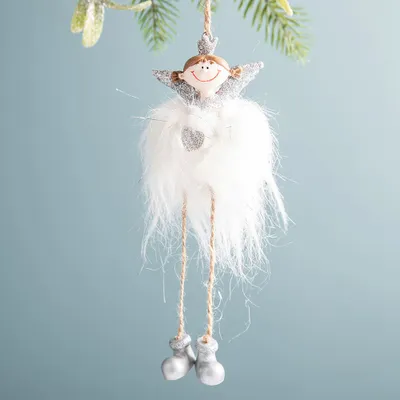 KSP Christmas Natura 'Angel' Dangle Ornament (White)