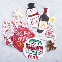 Harman Christmas 3-Ply 'More Wine The Merrier' P.Napkin-S/20 (Multi C