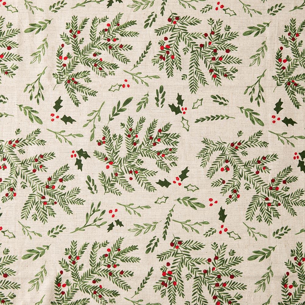 Harman Christmas Holly Cotton Tablecloth 60"x90" (Multi Colour)