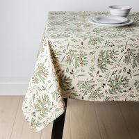 Harman Christmas Holly Cotton Tablecloth 60"x120" (Multi Colour)