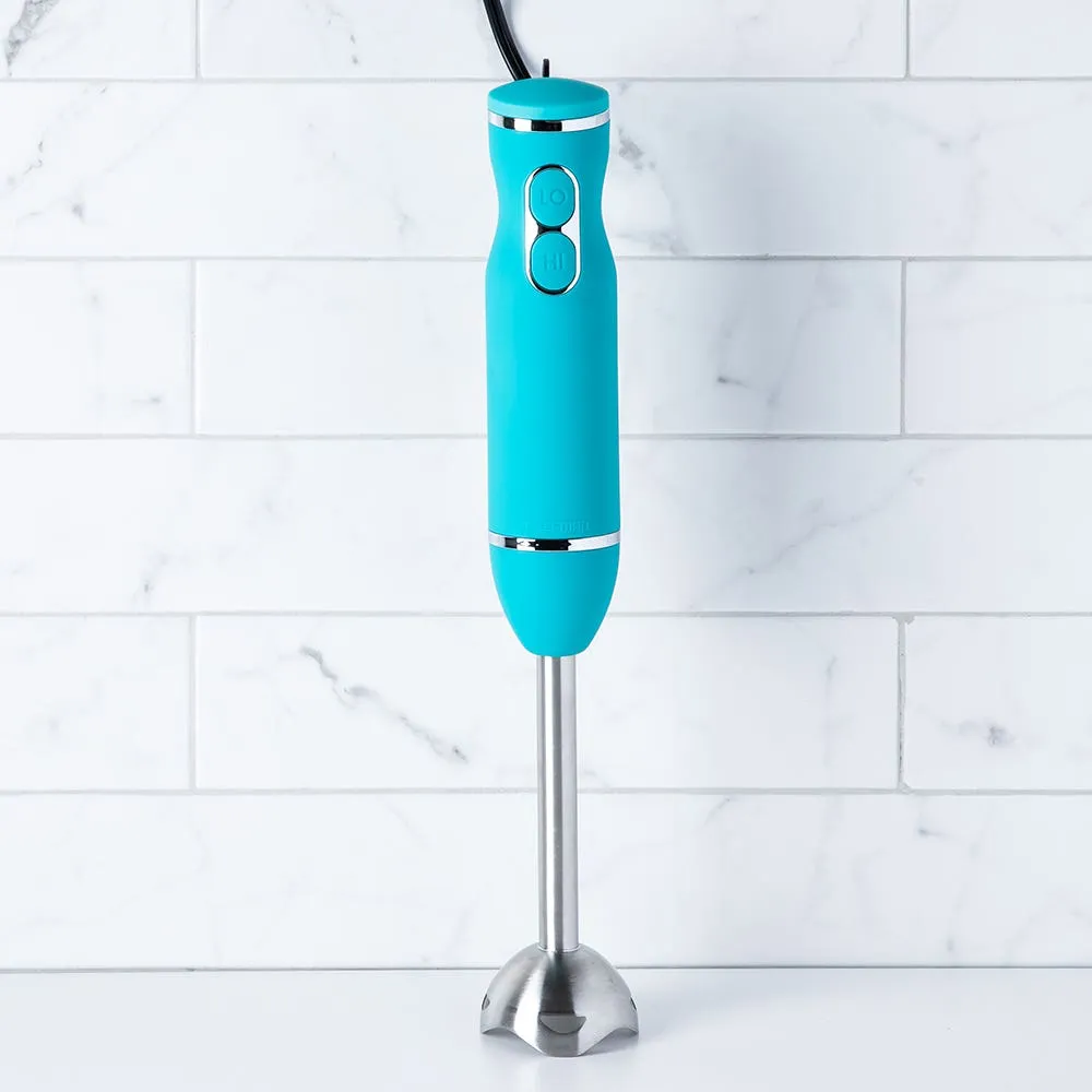 Chefman Onetouch Immersion Blender (Turquoise)