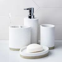 Moda At Home Hudson Resin Soap Pump (Light Grey)