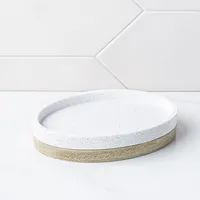 Moda At Home Hudson Resin Soap Dish (Light Grey)