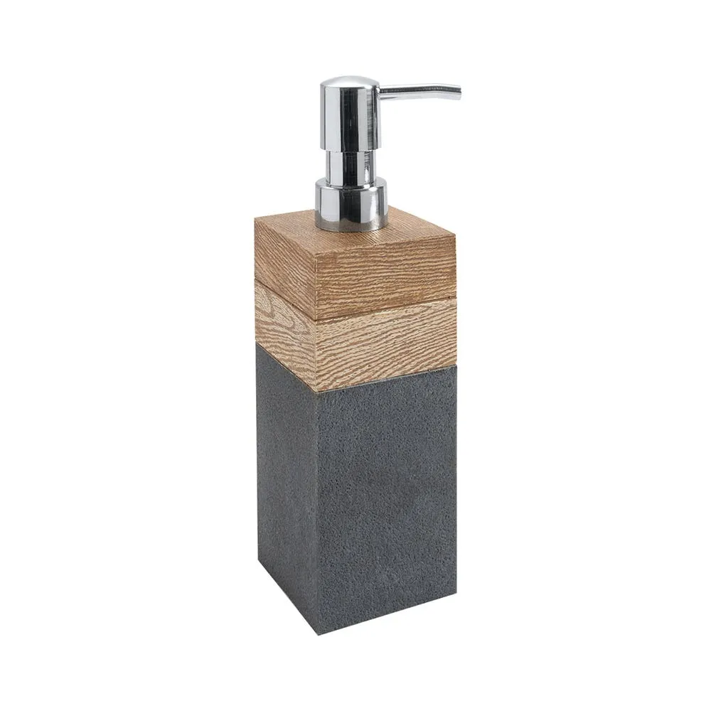 Moda At Home Kenora Resin Soap Pump (Grey/Brown)