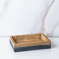 Moda At Home Kenora Resin Soap Dish (Grey/Brown)