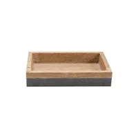 Moda At Home Kenora Resin Soap Dish (Grey/Brown)