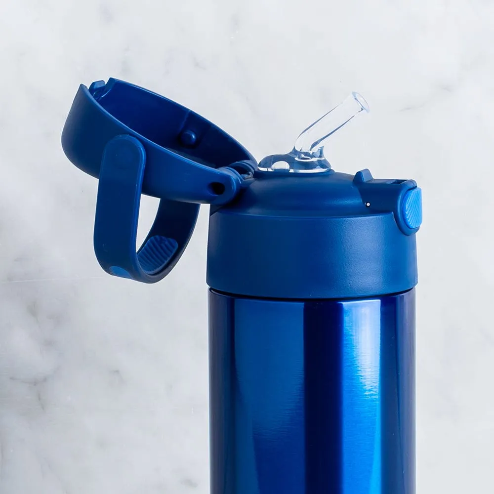 Thermos Funtainer Insulated Sport Bottle with Straw (Navy)