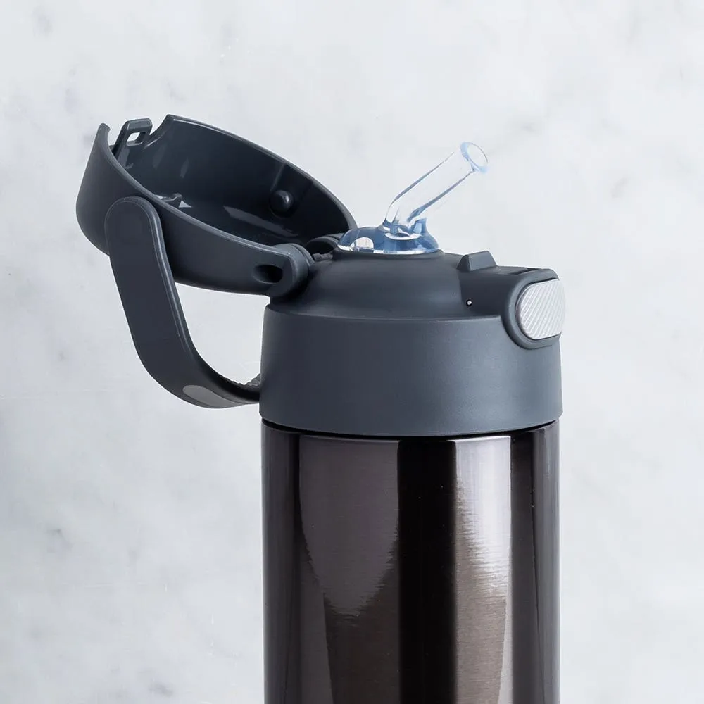 Thermos Funtainer Insulated Sport Bottle with Straw (Charcoal)