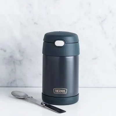 Thermos Funtainer Thermal Food Storage Jar-Spoon (Stone Slate)