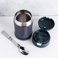 Thermos Funtainer Thermal Food Storage Jar-Spoon (Stone Slate)