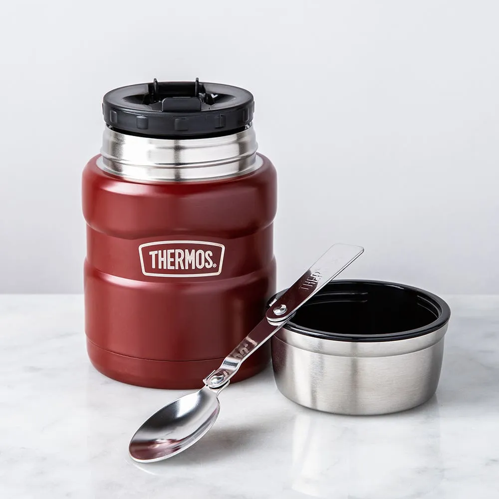 Thermos Stainless King Thermal Food Storage Jar-Spoon (Matte