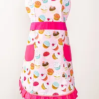 Kitchen Style Printed 'Cupcakes' Apron (Pink)