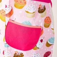 Kitchen Style Printed 'Cupcakes' Apron (Pink)