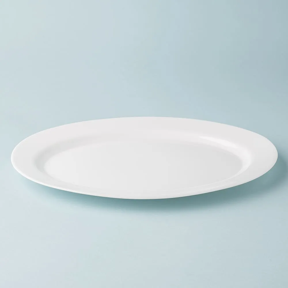 KSP Opal Glass Platter (14" White)