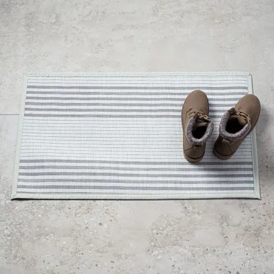 Harman Textaline 'Linen Stripe' 20"x34" Indoor-Outdoor Mat