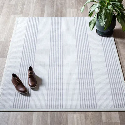 Harman Textaline 'Linen Stripe' 60"x84" Indoor-Outdoor Mat
