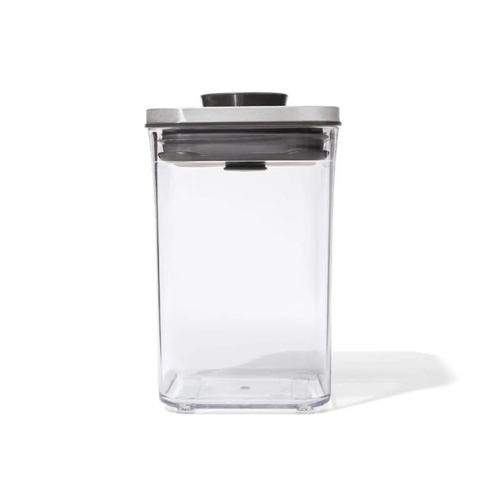 OXO Good Grips Steel Pop 2.0 'Short' Storage Canister Square 1L
